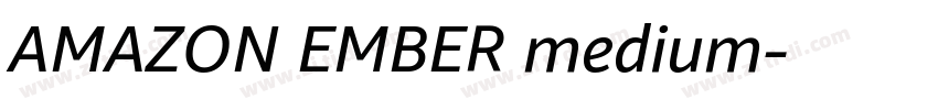 AMAZON EMBER medium字体转换